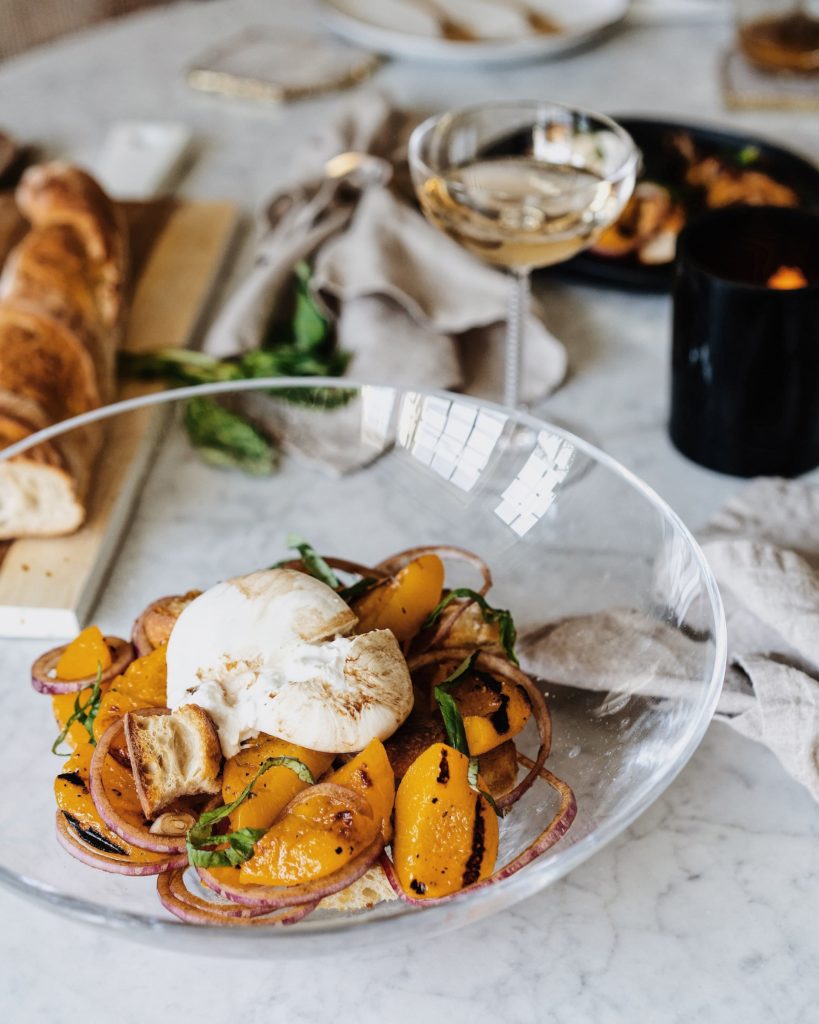 Peach and Burrata Salad