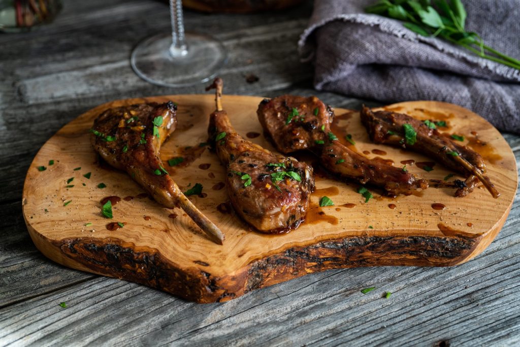 Honey Glazed Soy Sauce Lamb Chops