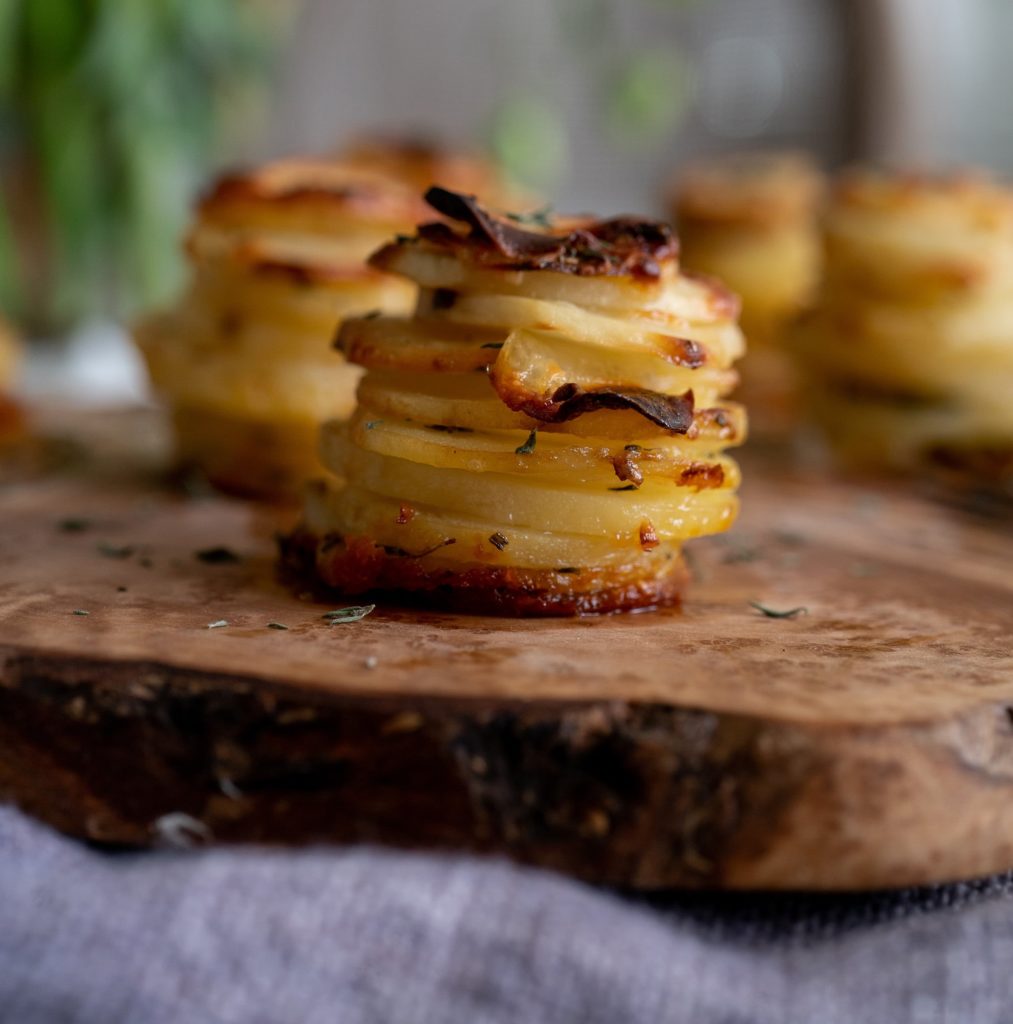 Parmesan Potato Stacks