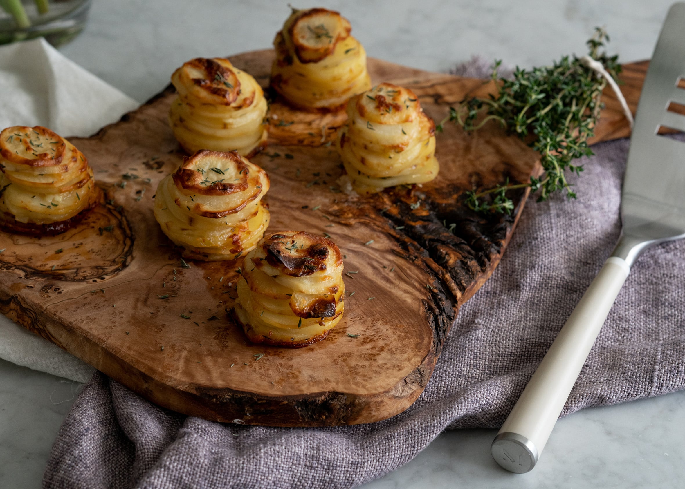 Parmesan & Thyme Potato Stacks