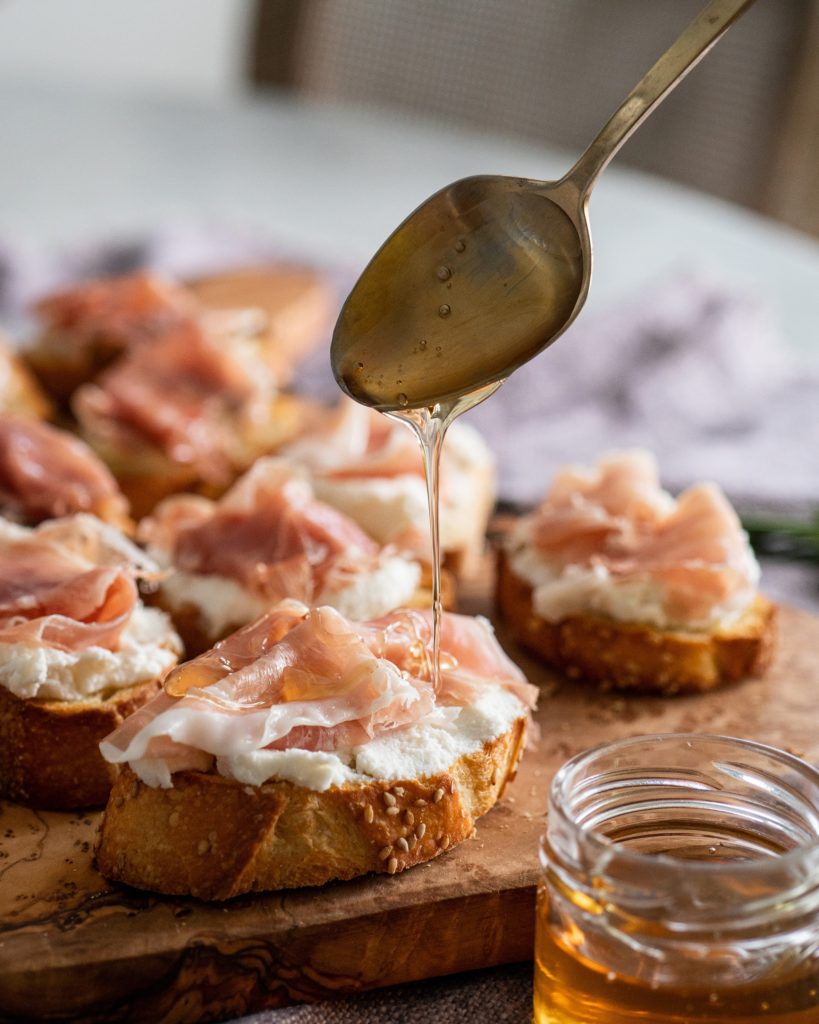 Ricotta Honey Crostini