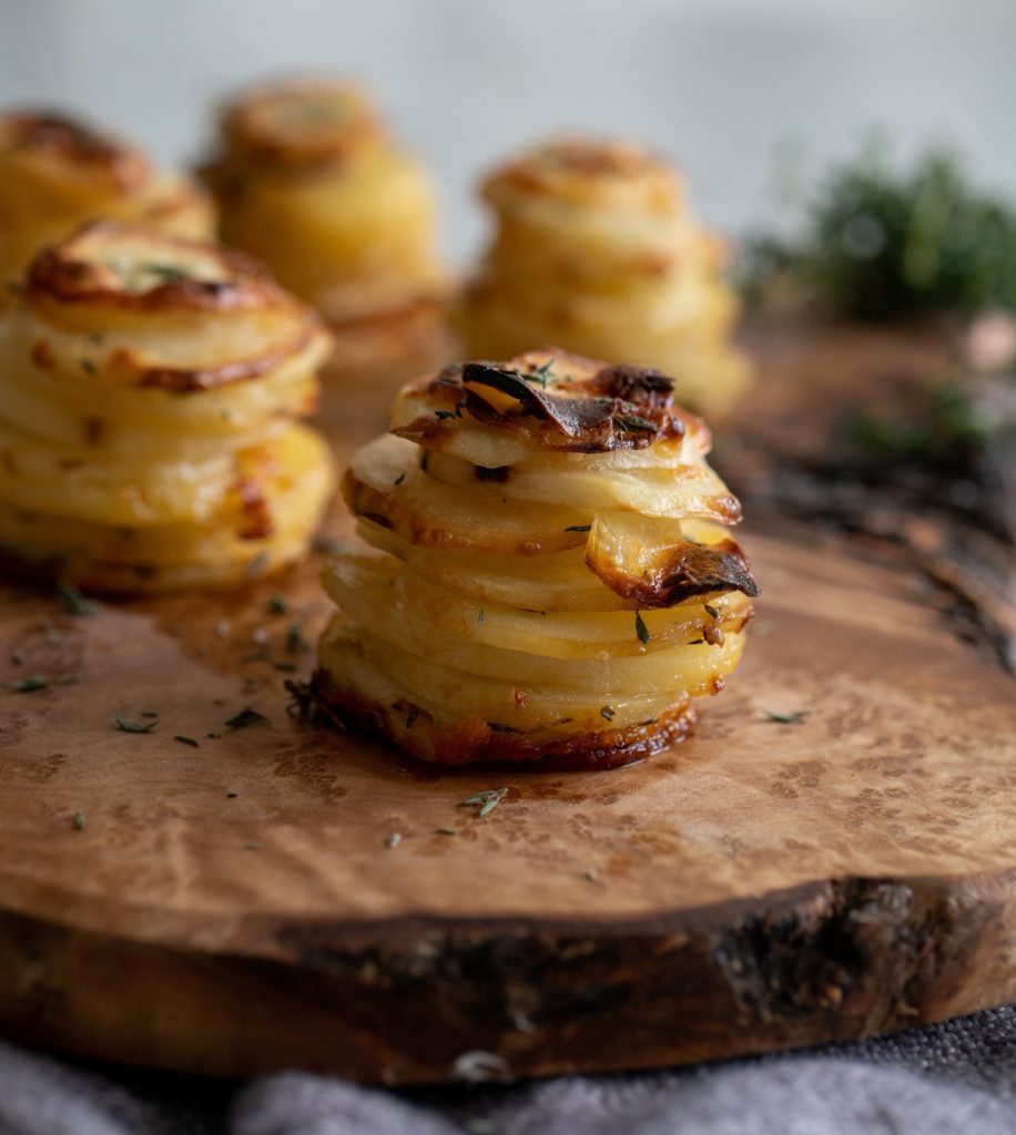 Thyme & Parmesan Potato Stacks