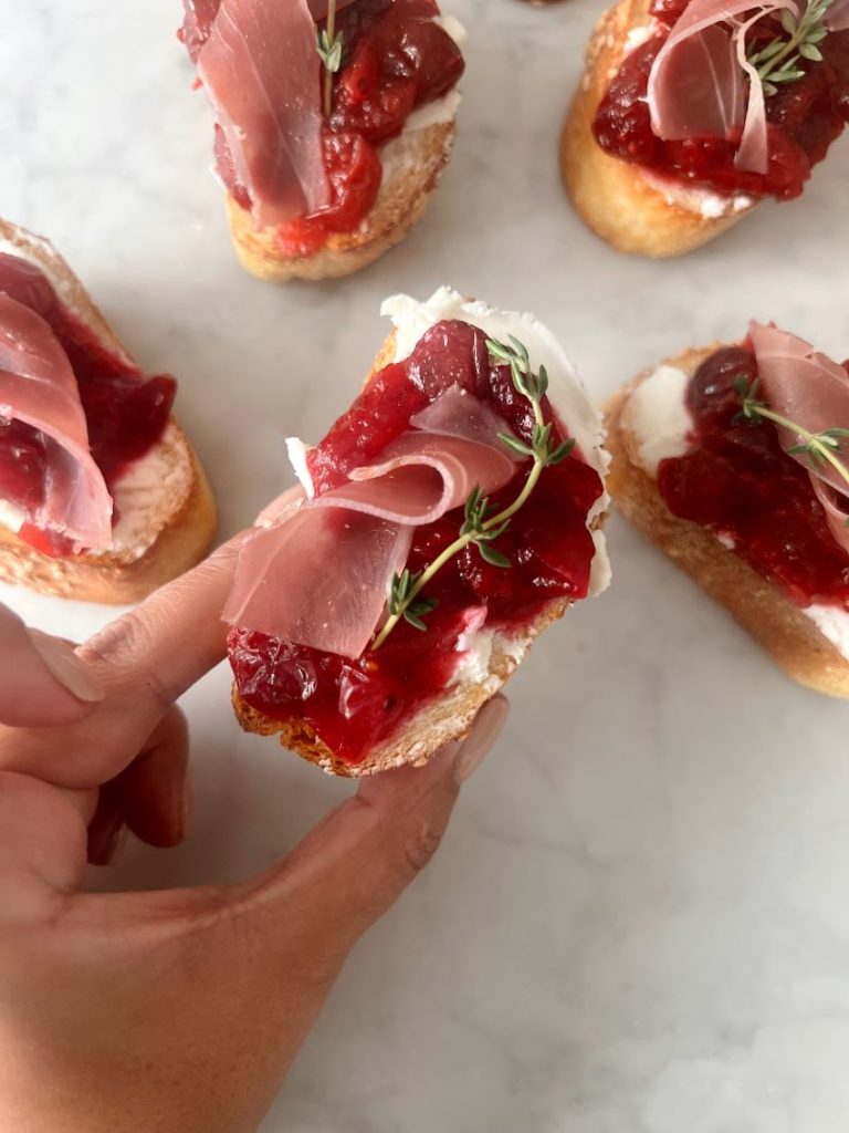 Brie Crostini with Prosciutto - Recipe Runner