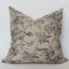 light brown floral pillow cover