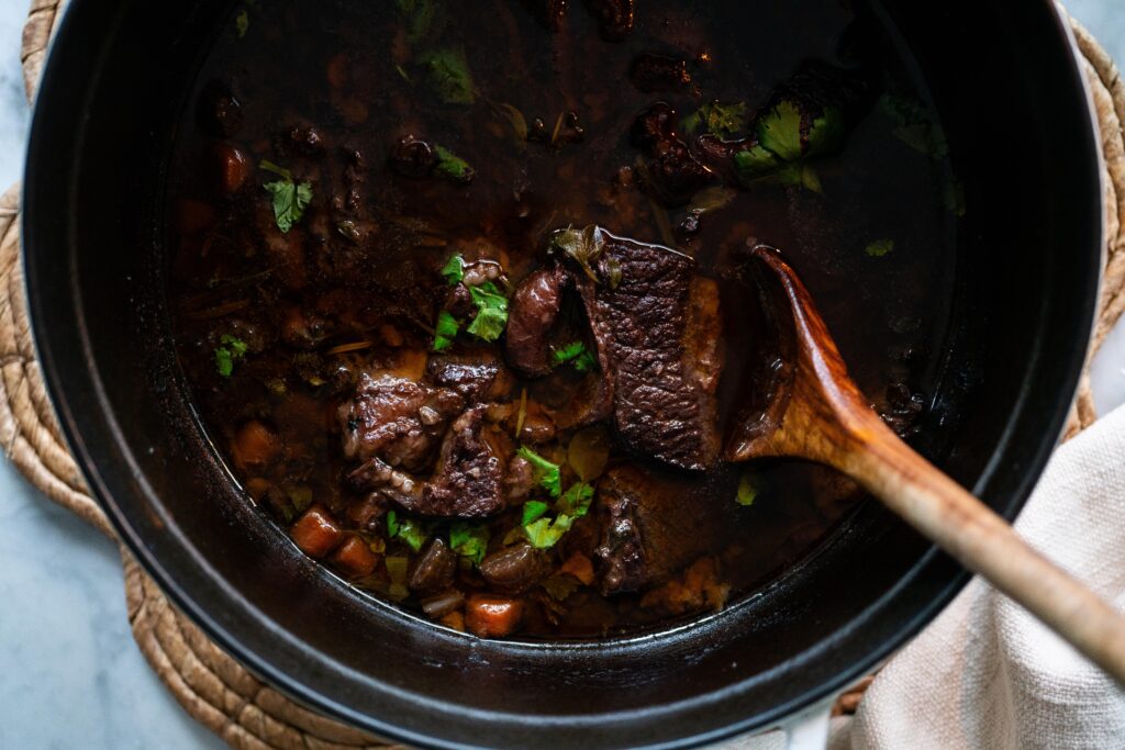 Braised Short Ribs in a Wine Reduction