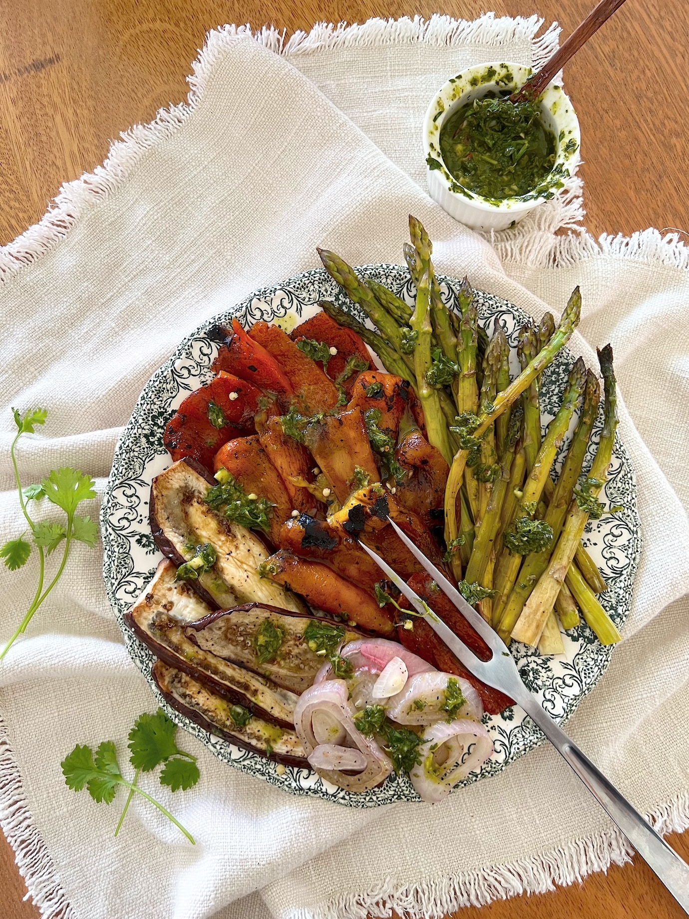 Roasted Vegetables with Chimichurri Sauce